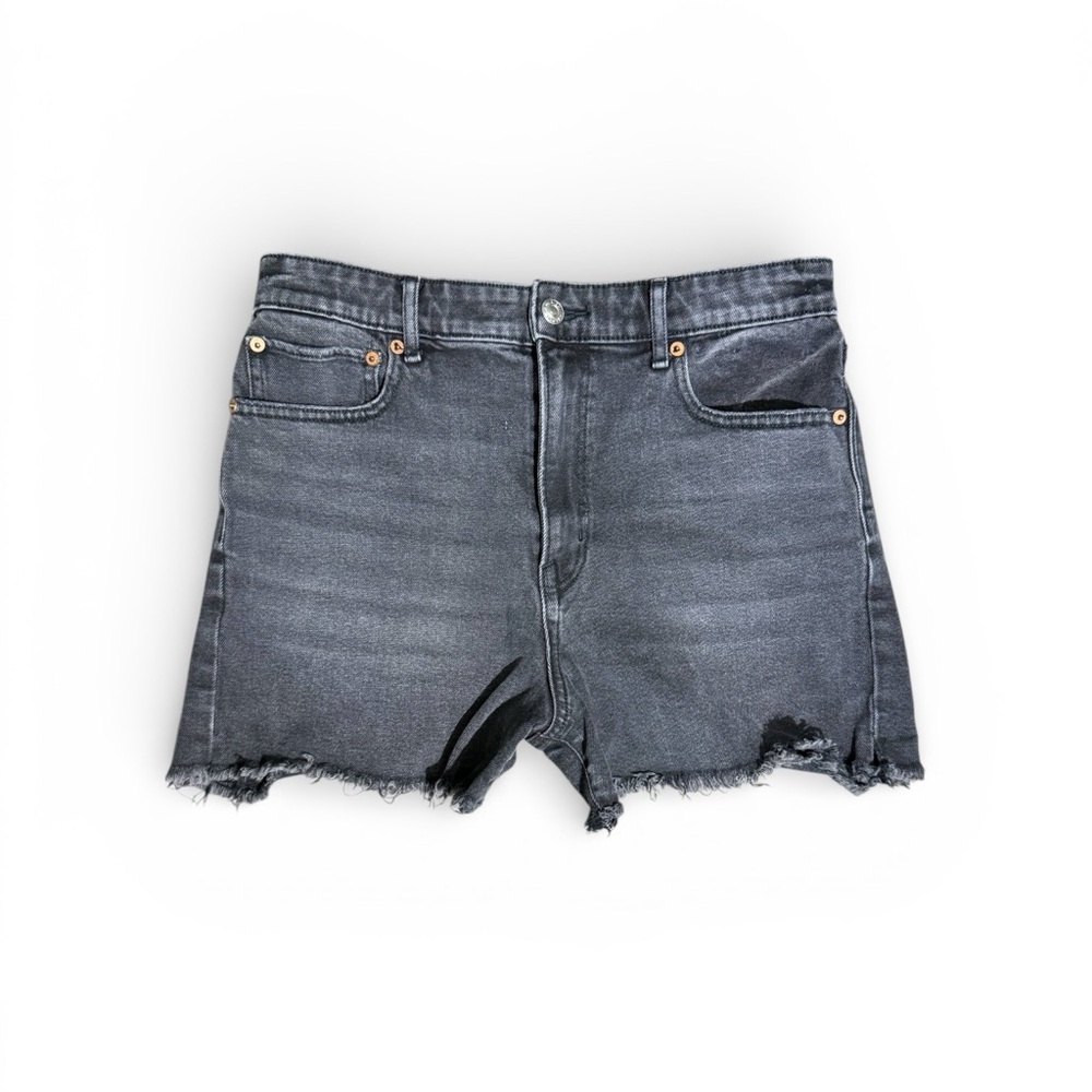 American Eagle Outfitters Highest Rise 90’s Boyfriend Black Jean Shorts